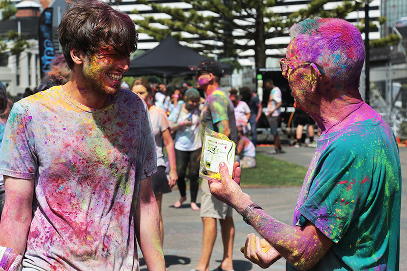 Holi Festival of Colour : Wellington : New Zealand : Richard Moore : Journalist : Photographer :